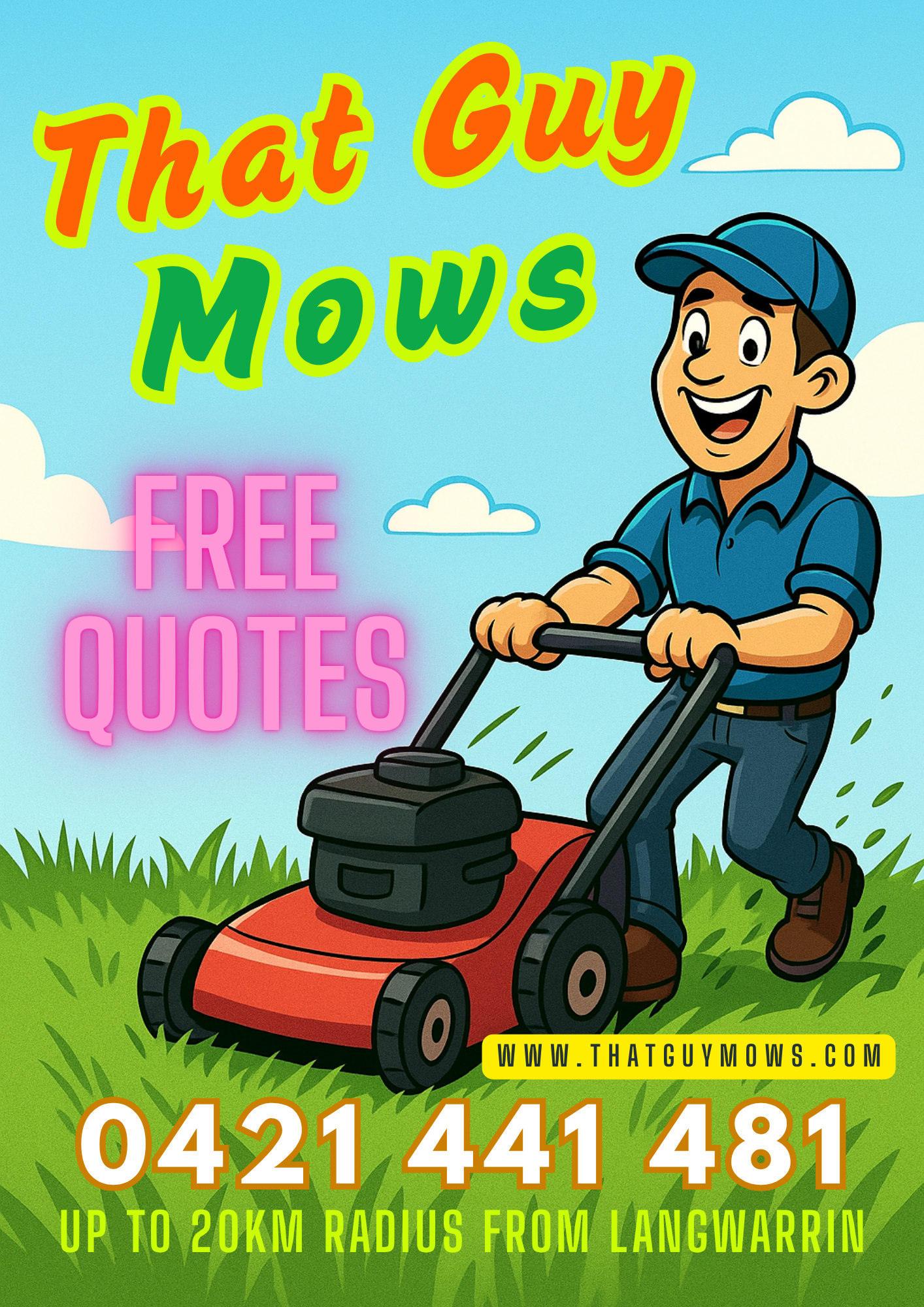 Perfectly maintained lawn and garden